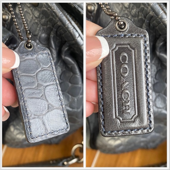 Coach Rare Sadie Exotic Croc Embossed and Suede Large Satchel - Picture 4 of 17